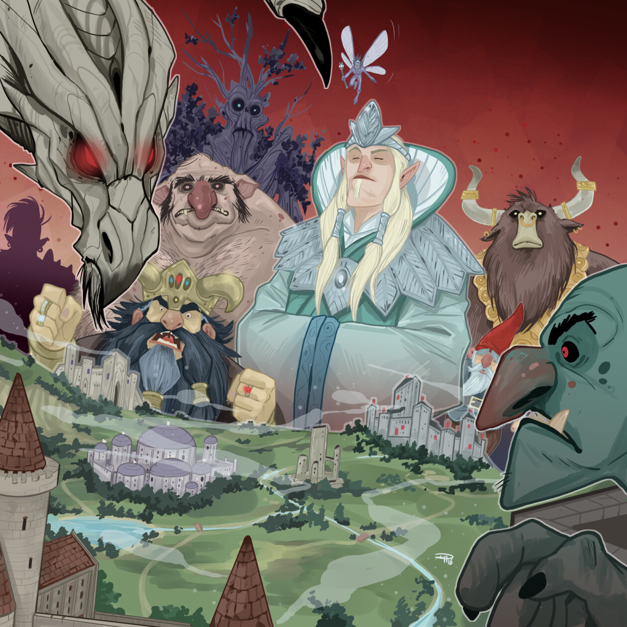 Denis Medri Fable Wars Unreleased Board Game
