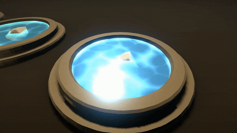 Applied to a mini pool like in the video.