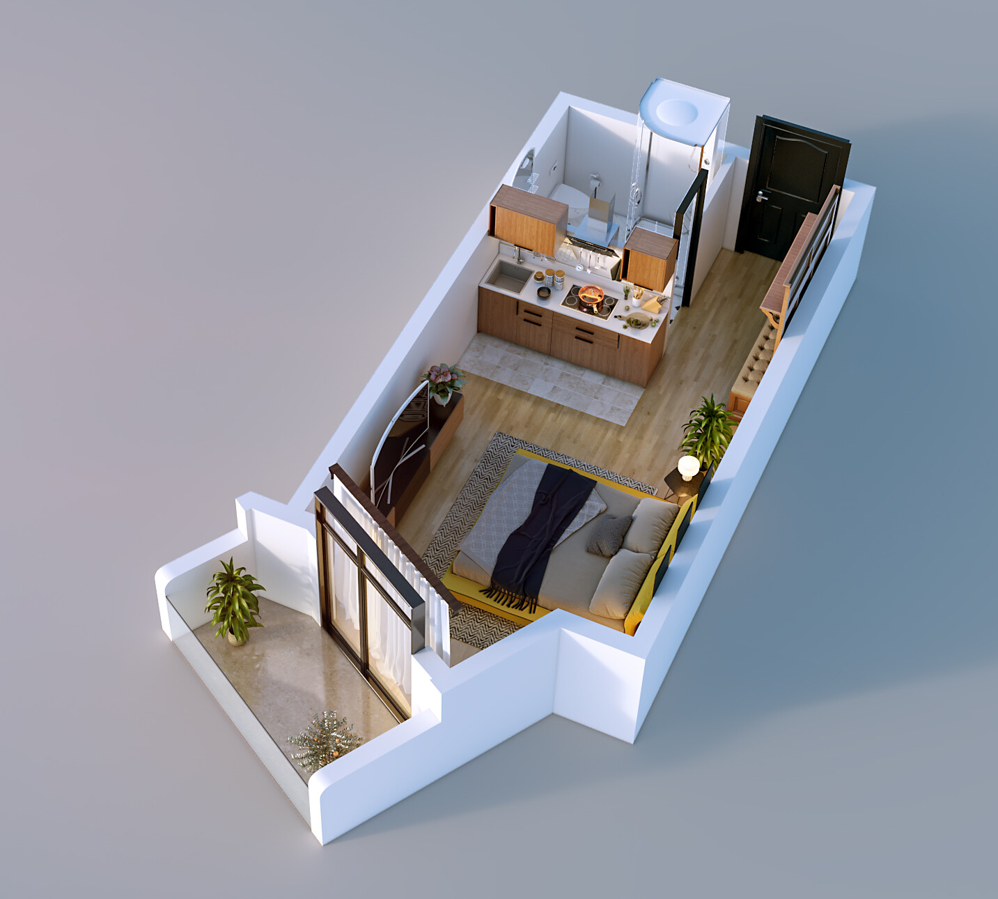 Artstation My 3d Visualization From The Top View Isometric