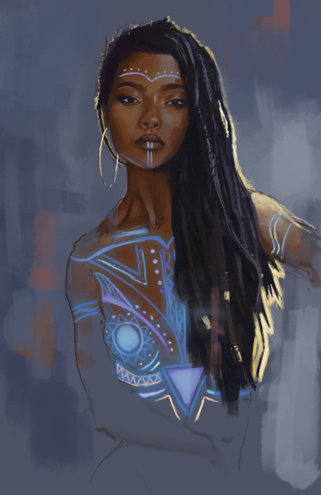 Neon portrait