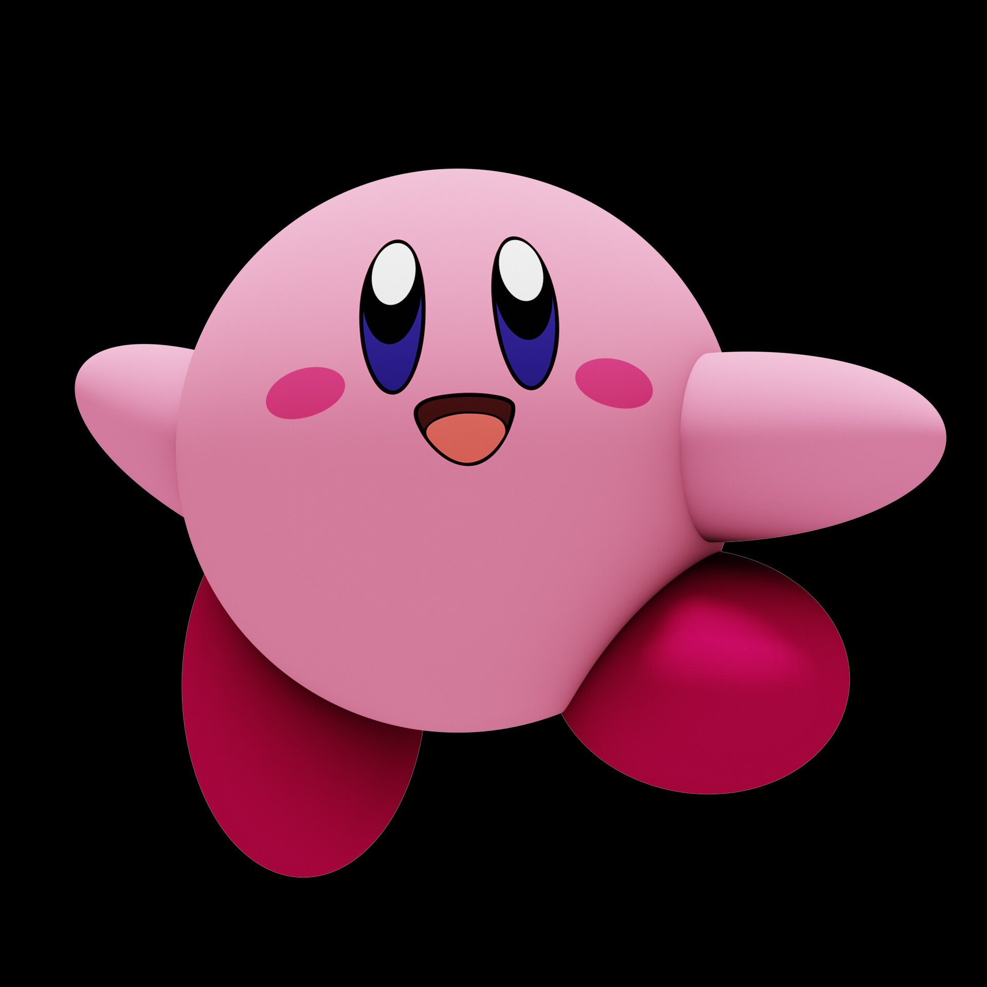 ArtStation - Kirby Made In Blender 