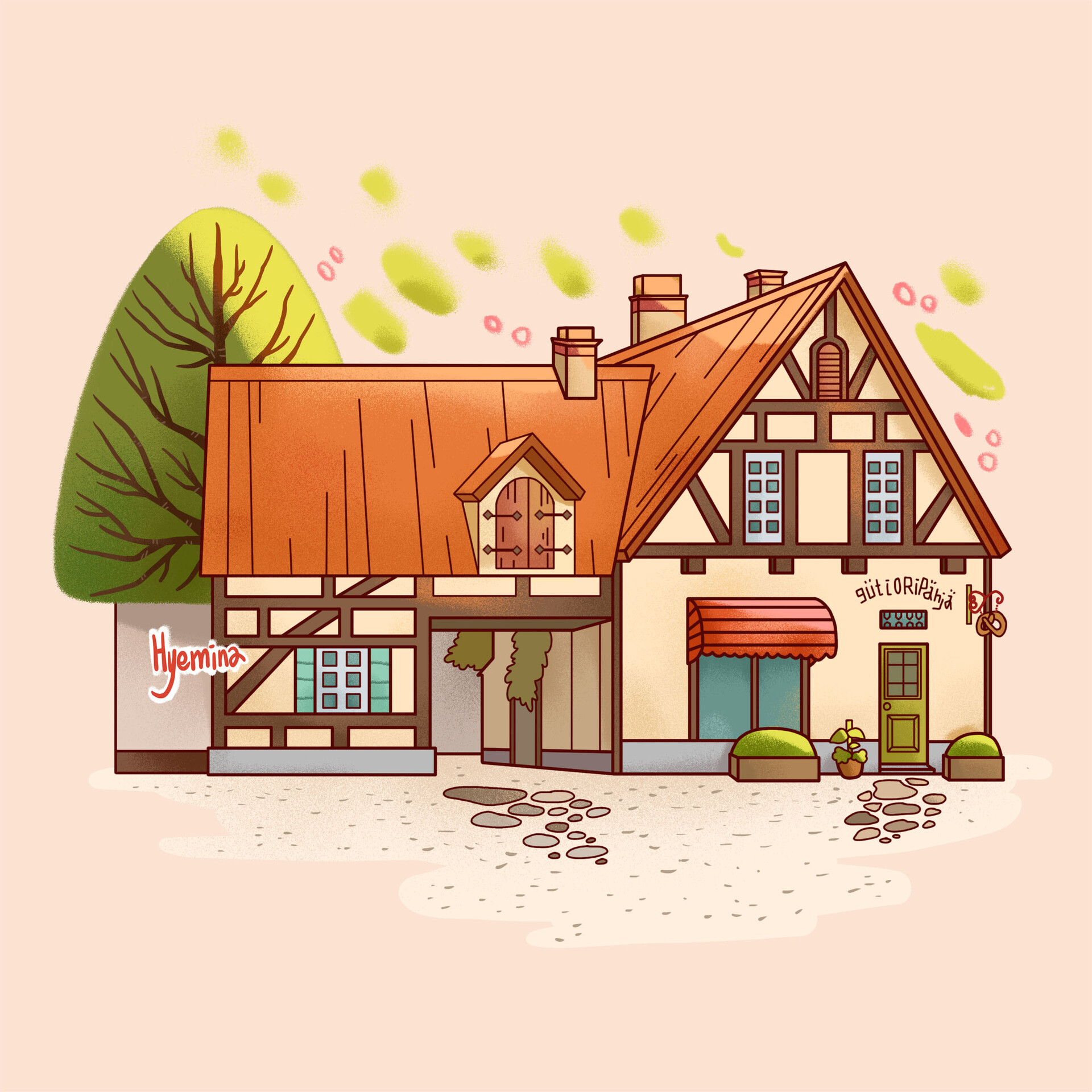 Artstation The Bakery From Kikis Delivery Service Hyemin Yoo