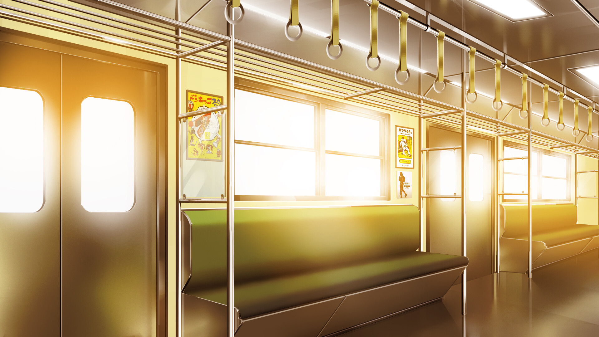 ArtStation - Train Interior Background Art