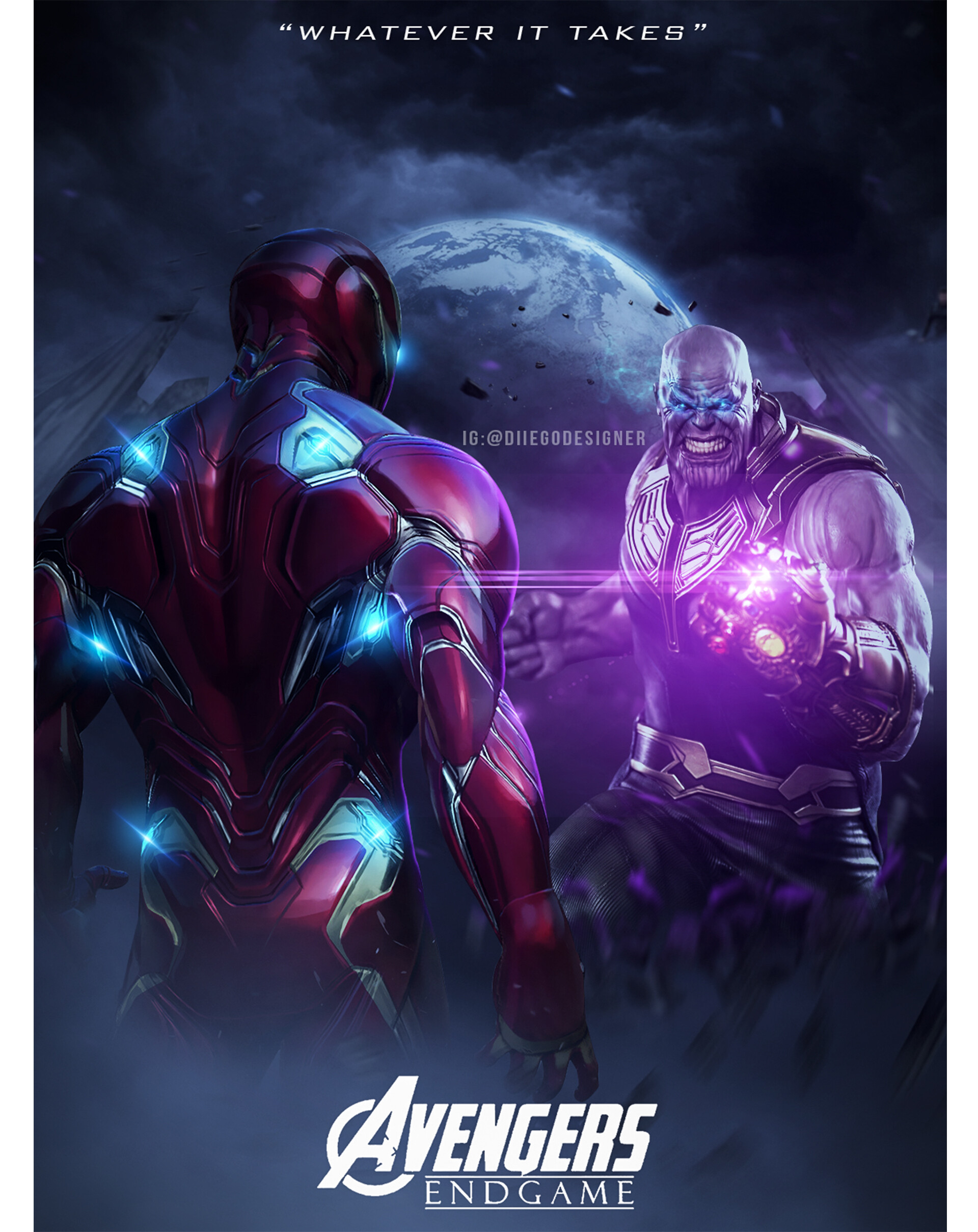 ArtStation - Avengers end game poster design