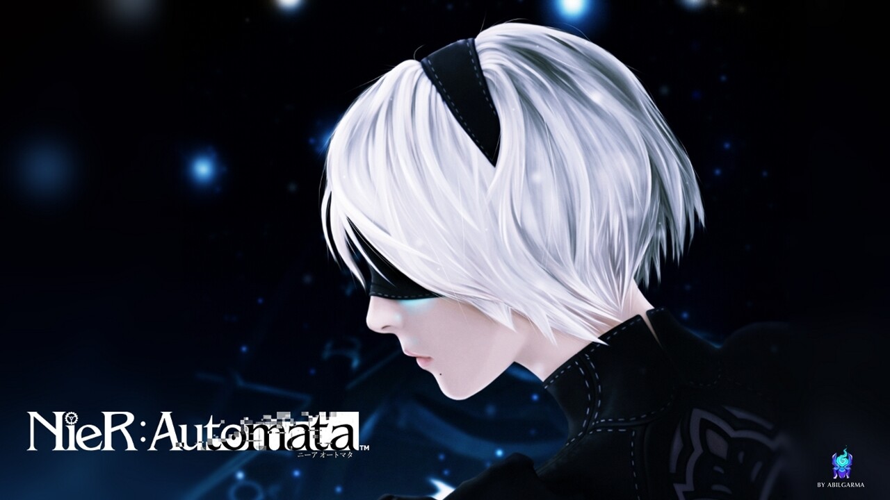 Artstation 2b Nier Automata Riusu Abilgarma
