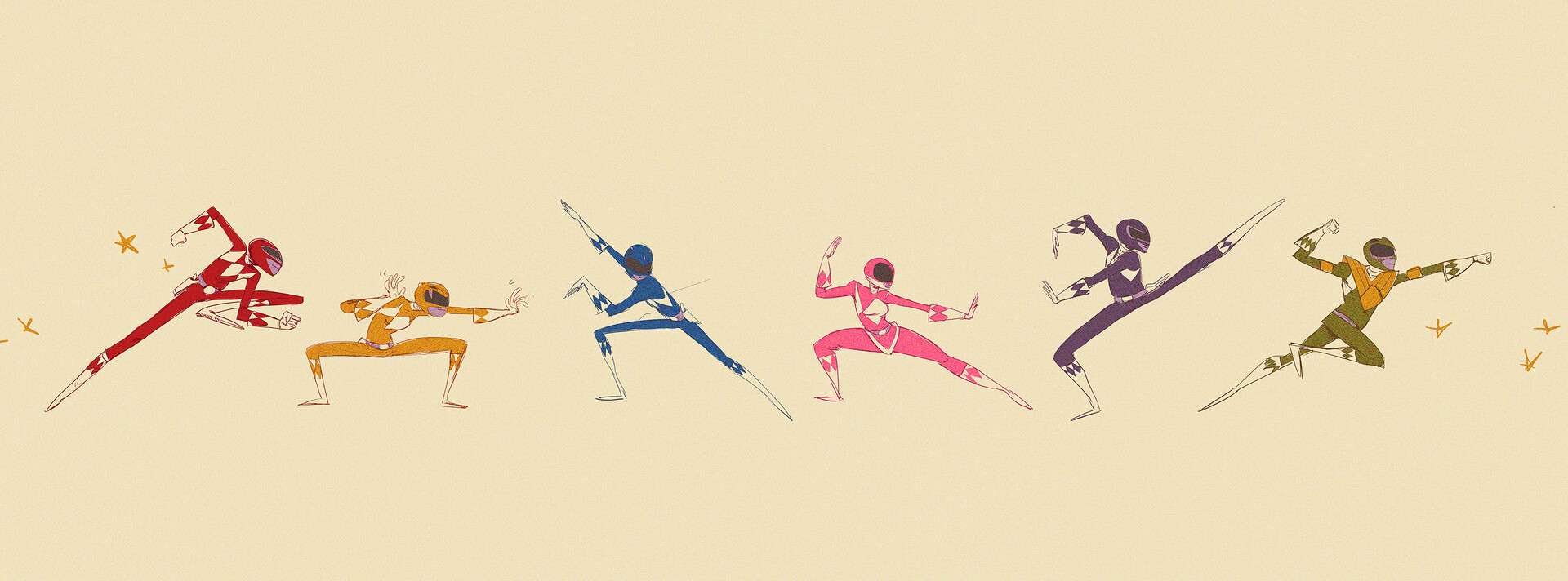 ArtStation - GO GO POWER RANGERS!!!