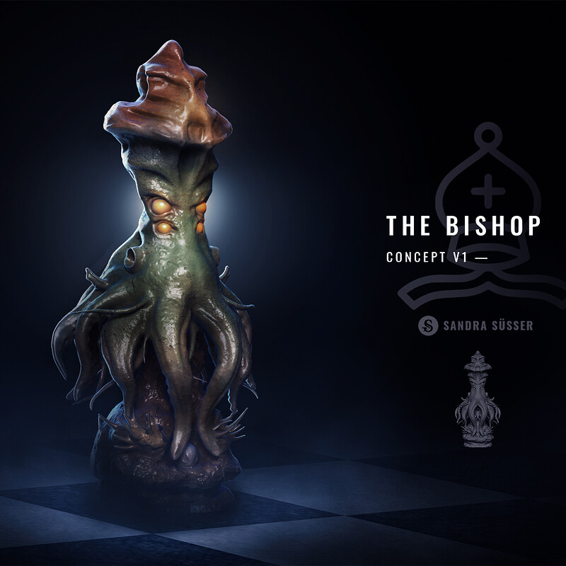 Alien Chess Set – The Bishop