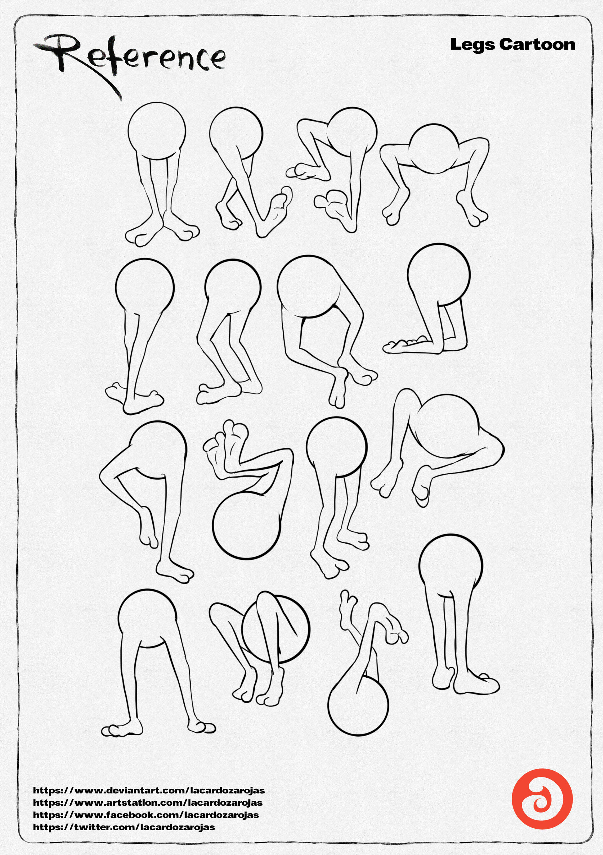 Luis Angel Cardoza Rojas Reference Character Cartoon Vol 2