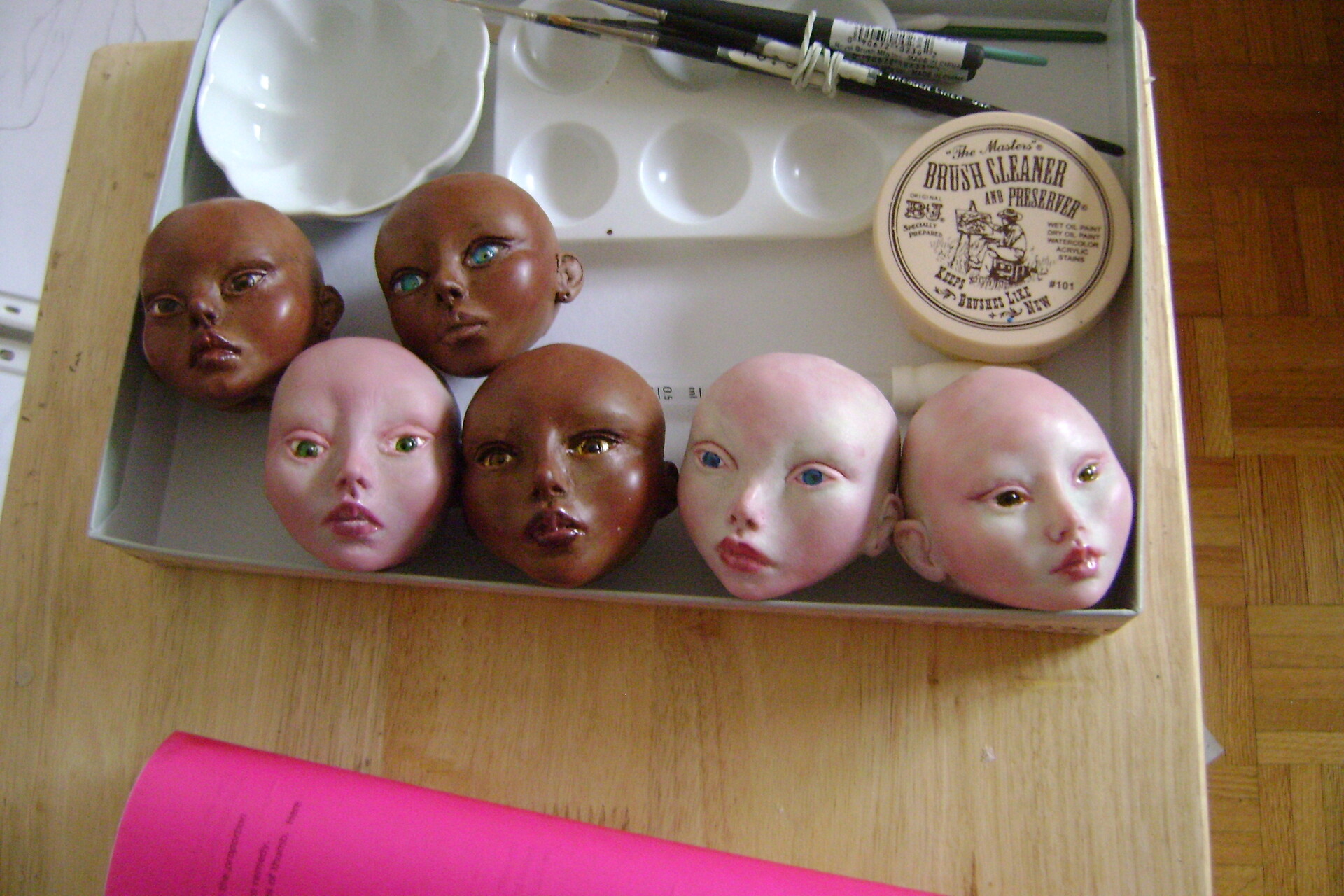 Sculpting doll head polymer clay hot sale