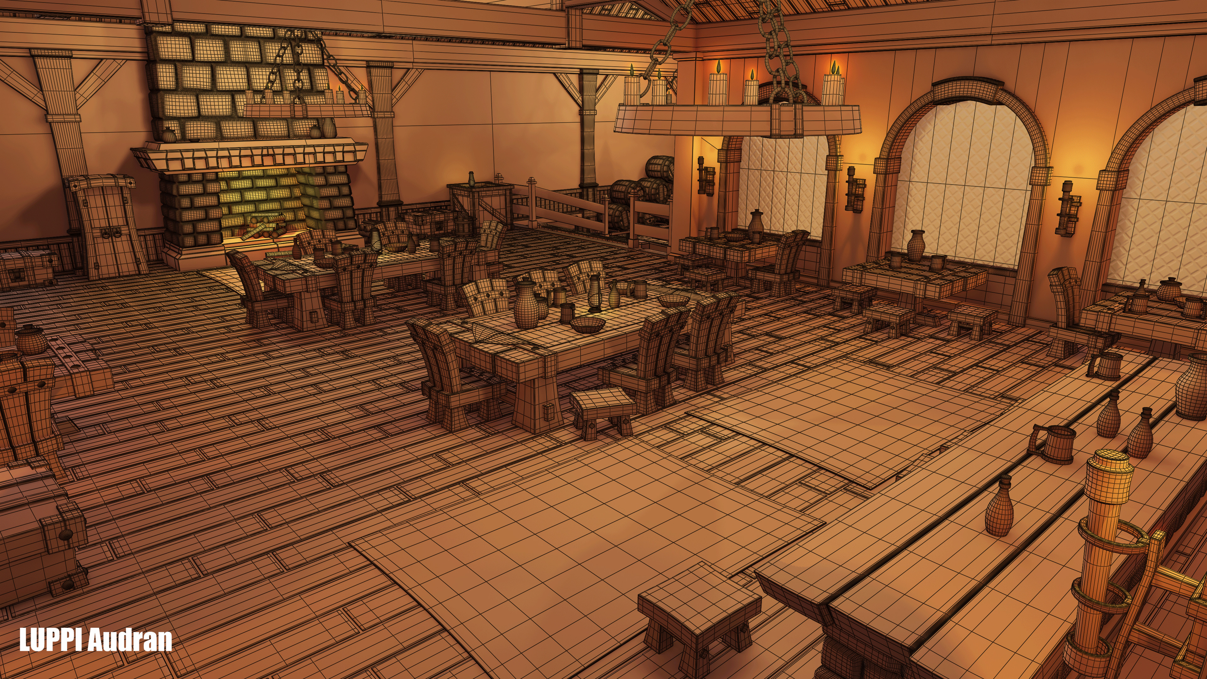 The Hearthstone Tavern Audran Luppi Artstation A peek to the past. the hearthstone tavern audran luppi