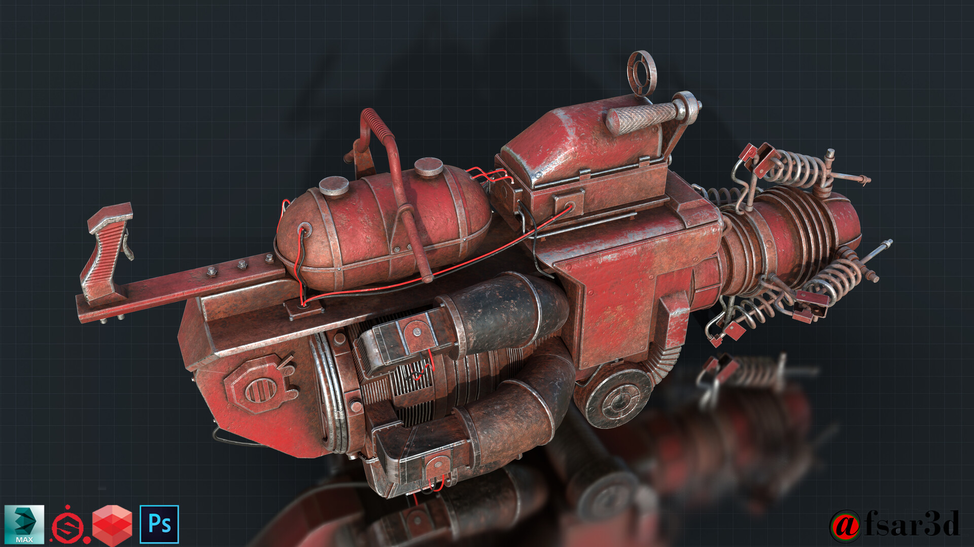 ArtStation FallOut 4 Junk Jet(Baked)