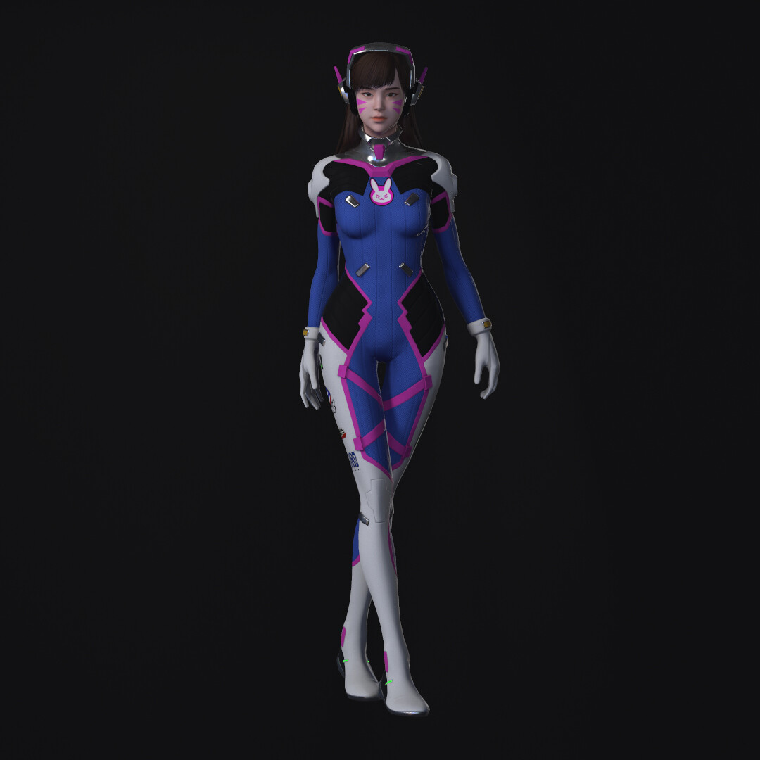 Kyungmin Kim Overwatch D Va 3d Modeling Fan Art