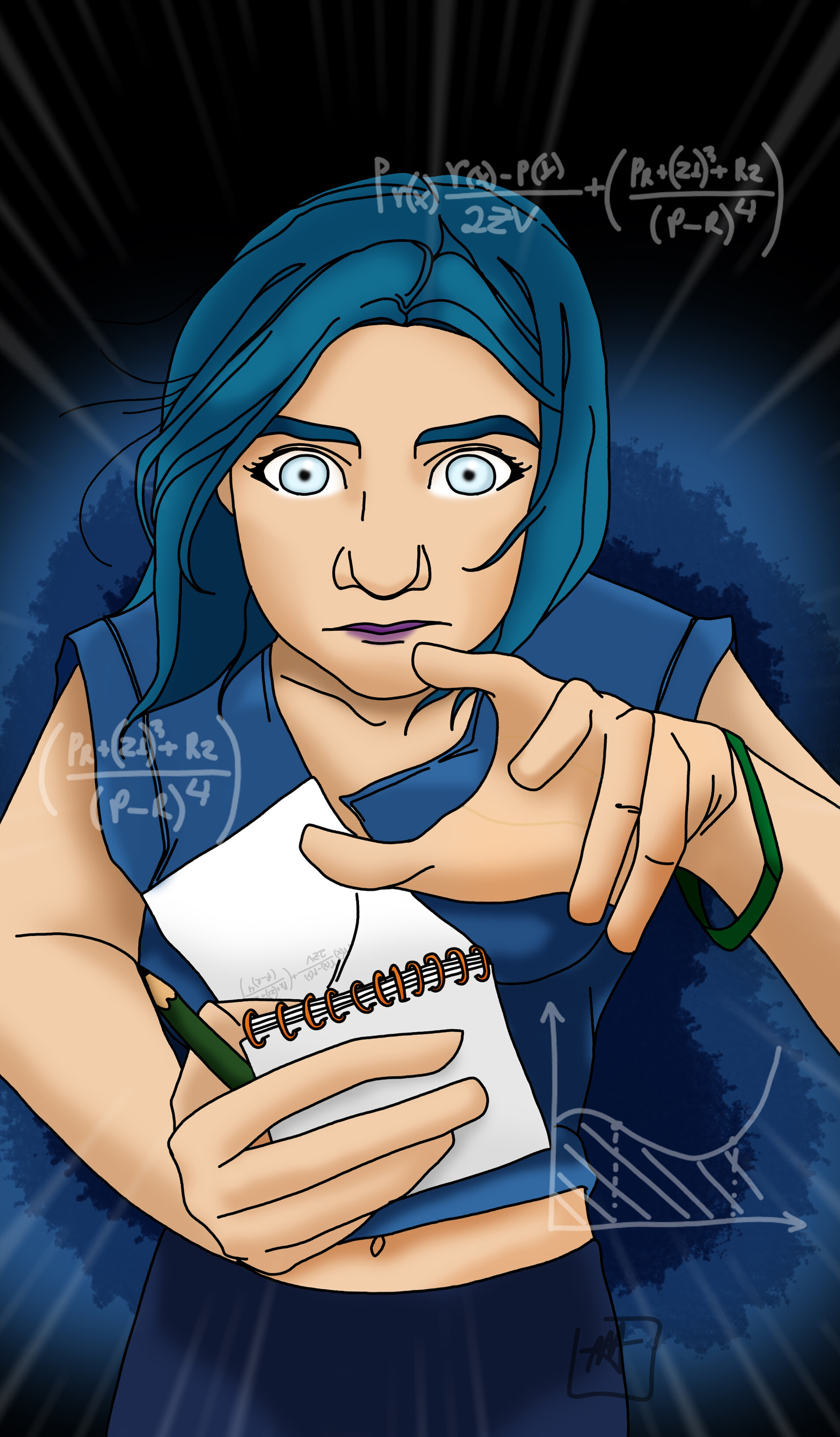 ArtStation Blue Girl