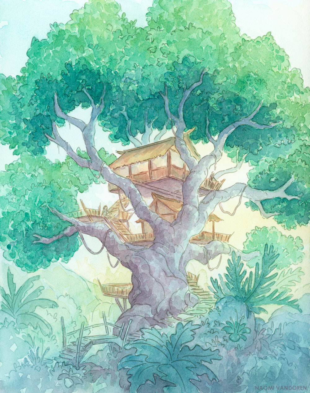 Tree Top by Naomi VanDoren r/ImaginaryDwellings