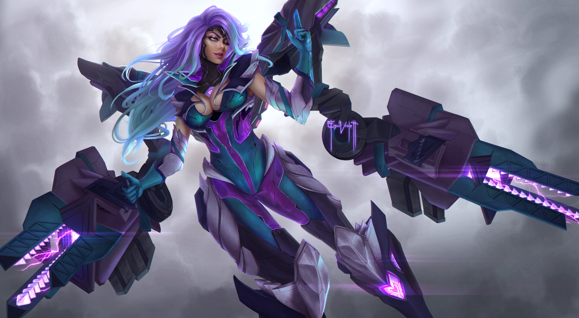Artstation Gun Goddess Miss Fortune Iris Fade Erai Violett