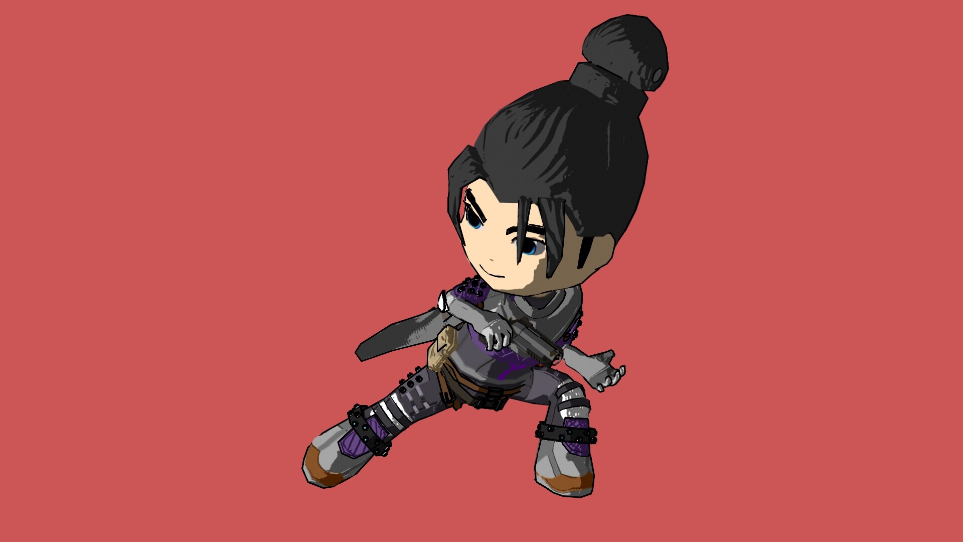 Chibi Running Pose Artstation Chibi Wraith From Apex Legends Albert Pio De Roda apex legends albert pio de roda