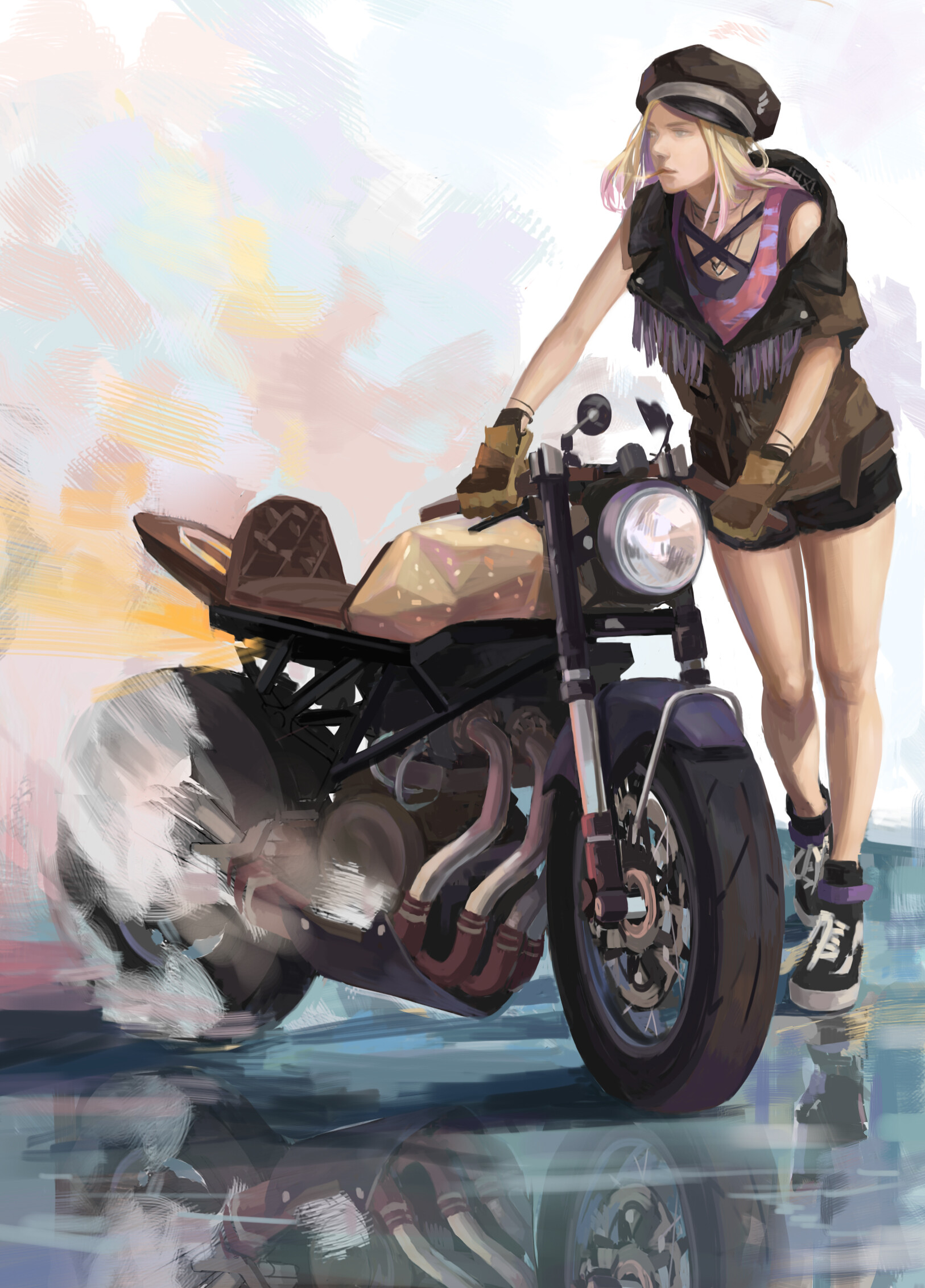 motorbike girl