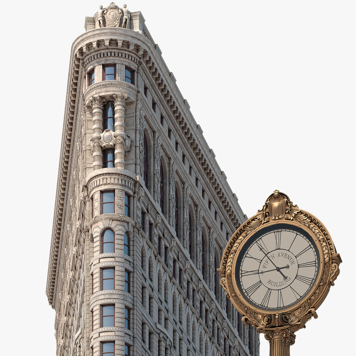 Artstation Flatiron Building 3d Model Tim Safiullin