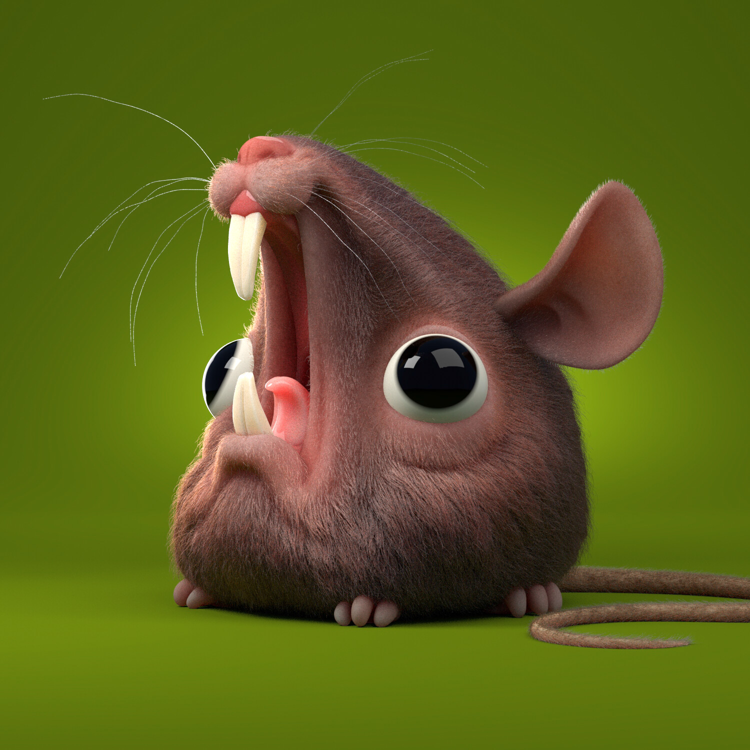 Artstation Screaming Rat Wip Sebastian Montecinos