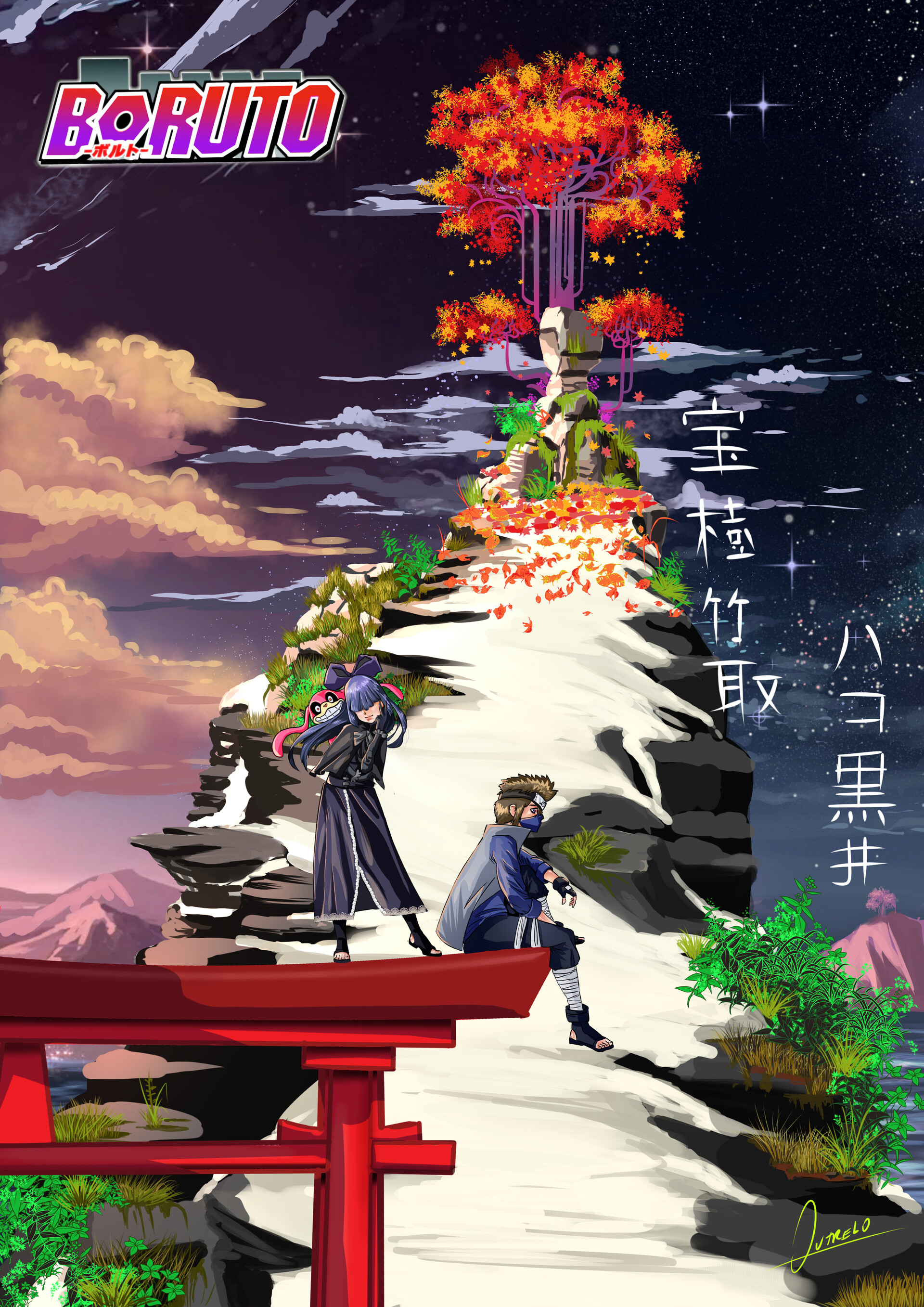 Artstation Houki Taketori E Hako Kuroi J A Dutrelo