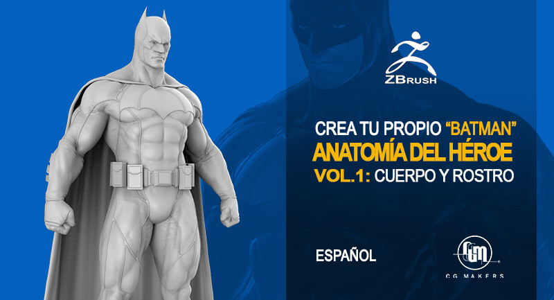 Nacion TIC Digital Art - ? Curso Zbrush Fanart Batman Parte 1 y 2 -  Creación de personajes 3D superhéroes