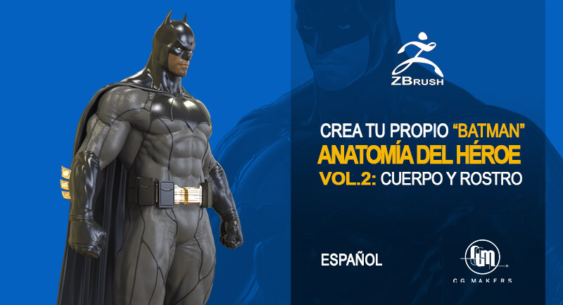 Nacion TIC Digital Art - ? Curso Zbrush Fanart Batman Parte 1 y 2 -  Creación de personajes 3D superhéroes
