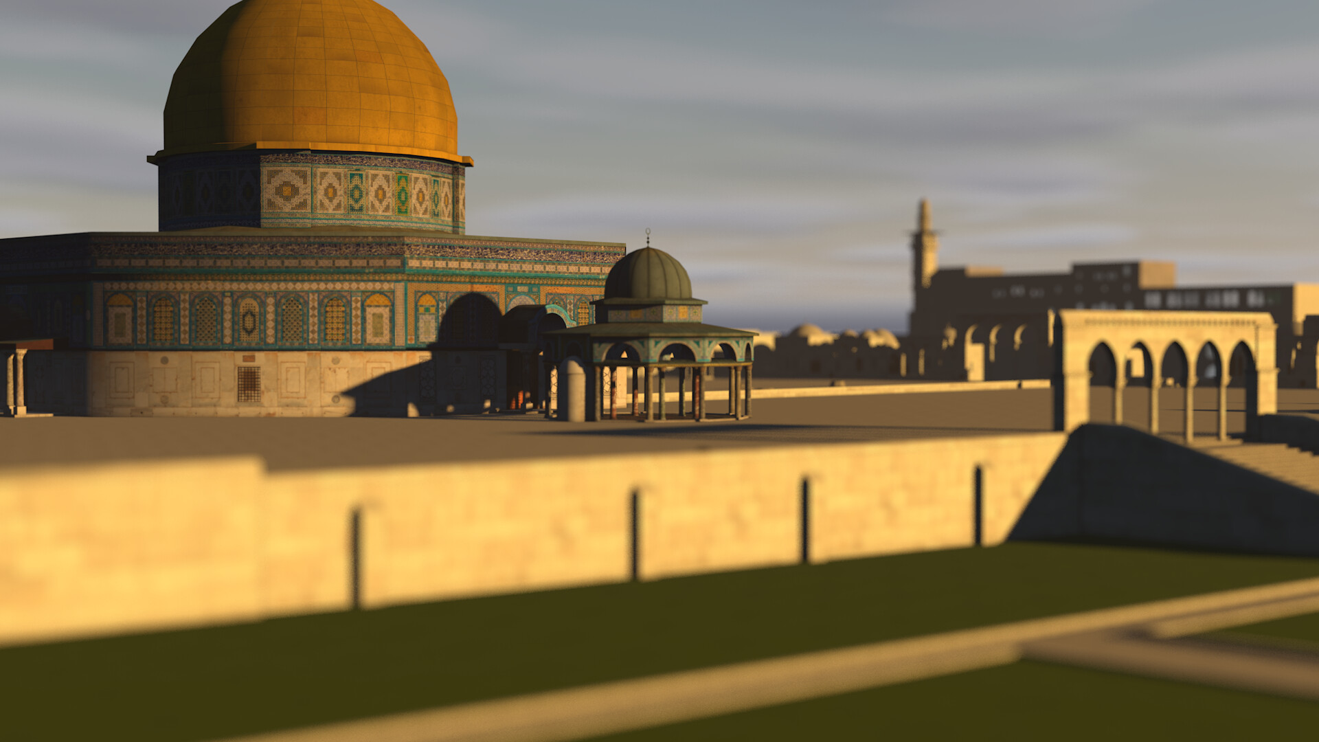 Artstation Al Aqsa Mosque Full 3d Model Picsell Global