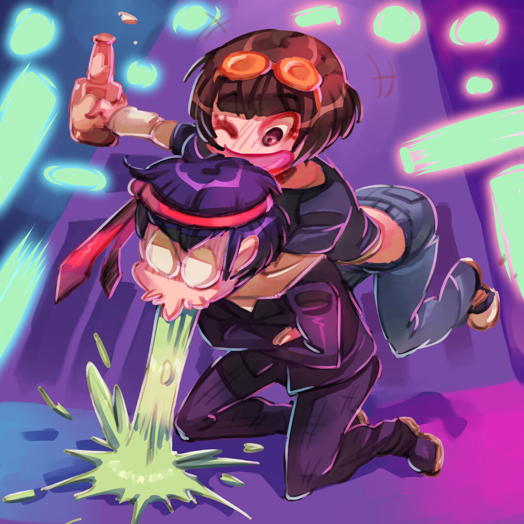 Ichiko Ohya &amp; Joker from Persona 5.