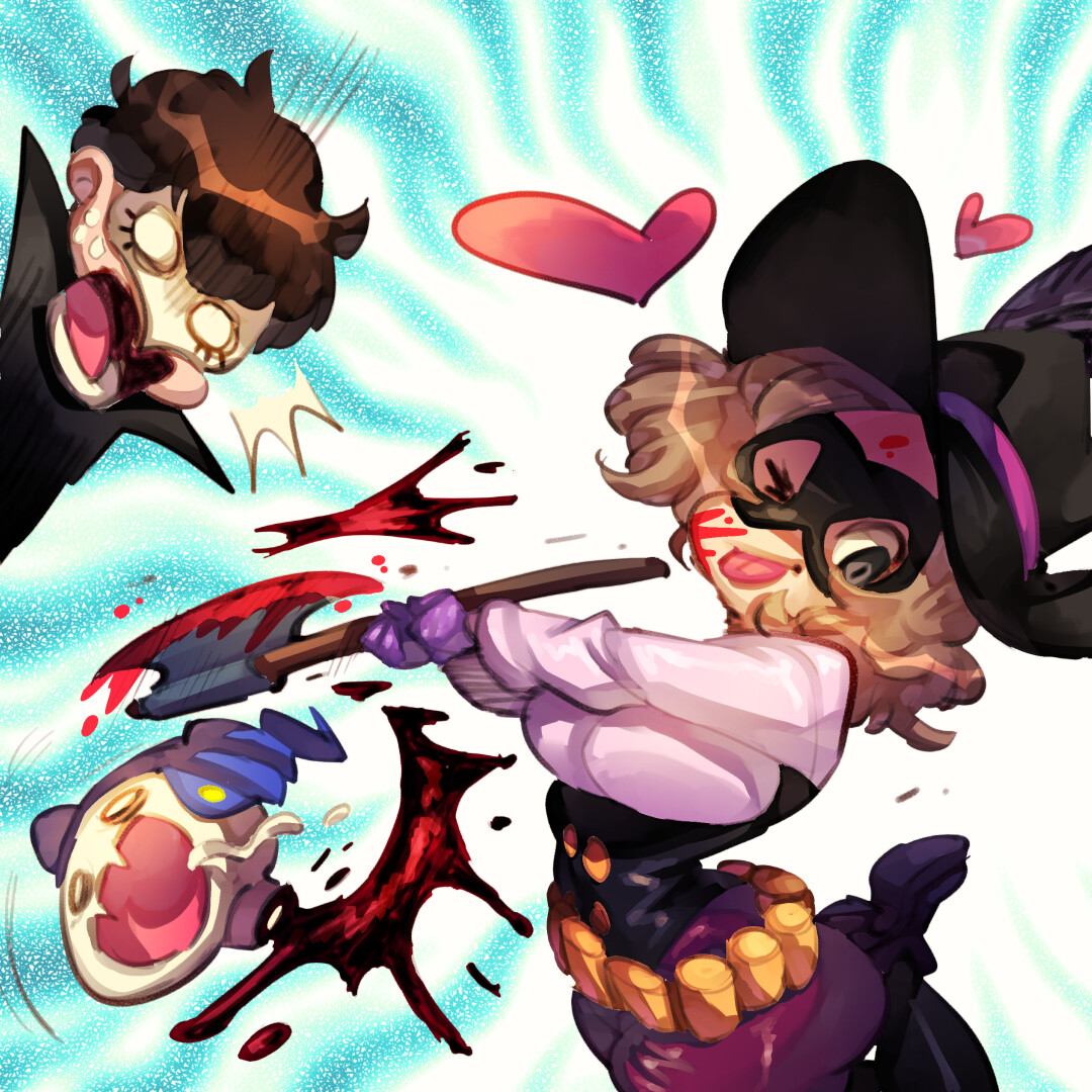 Joker &amp; Haru Okumura from Persona 5.