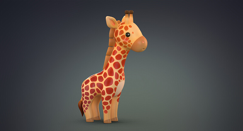 Anko 3d - Cartoon Giraffe