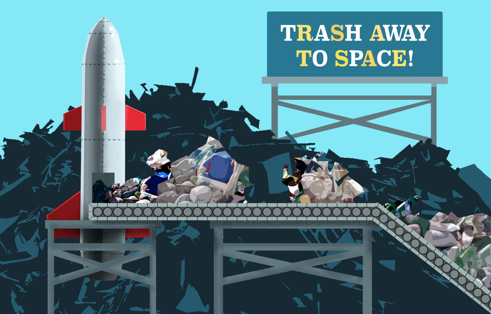 Trash Away to Space!~