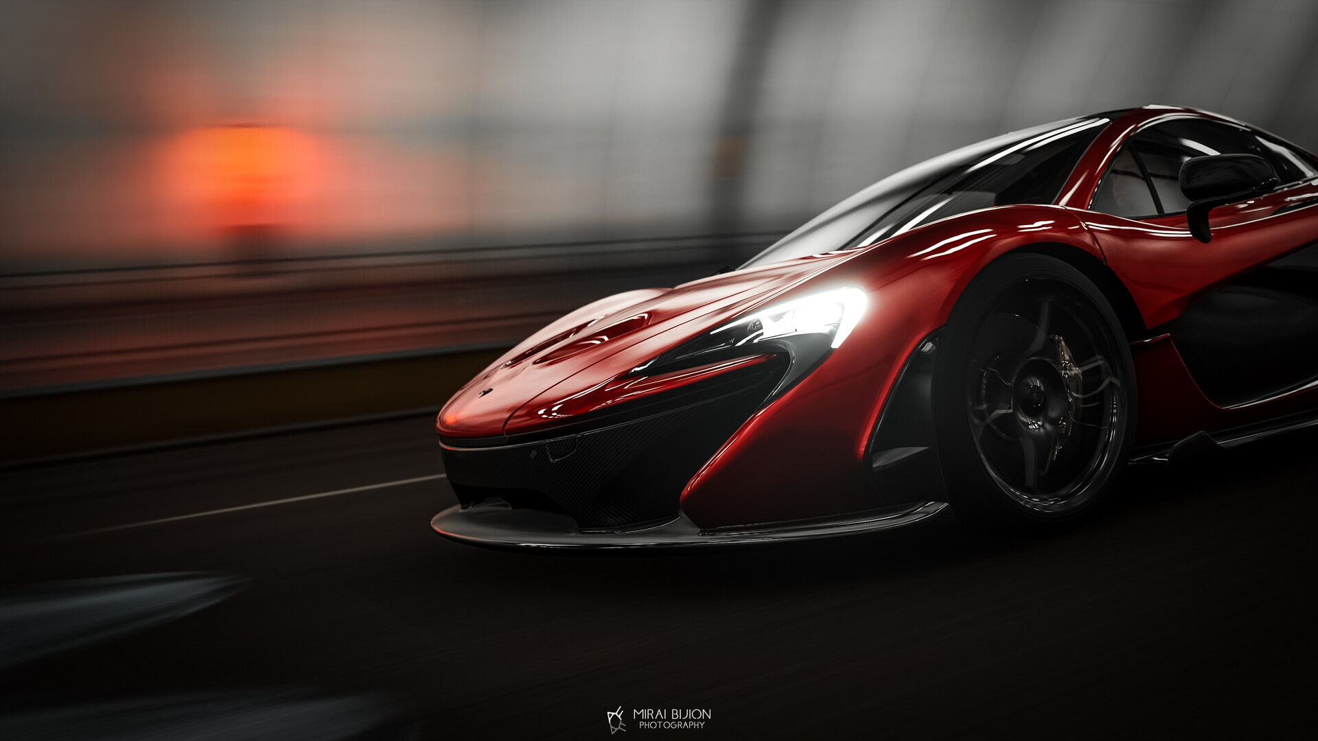 MCLAREN p1 красный