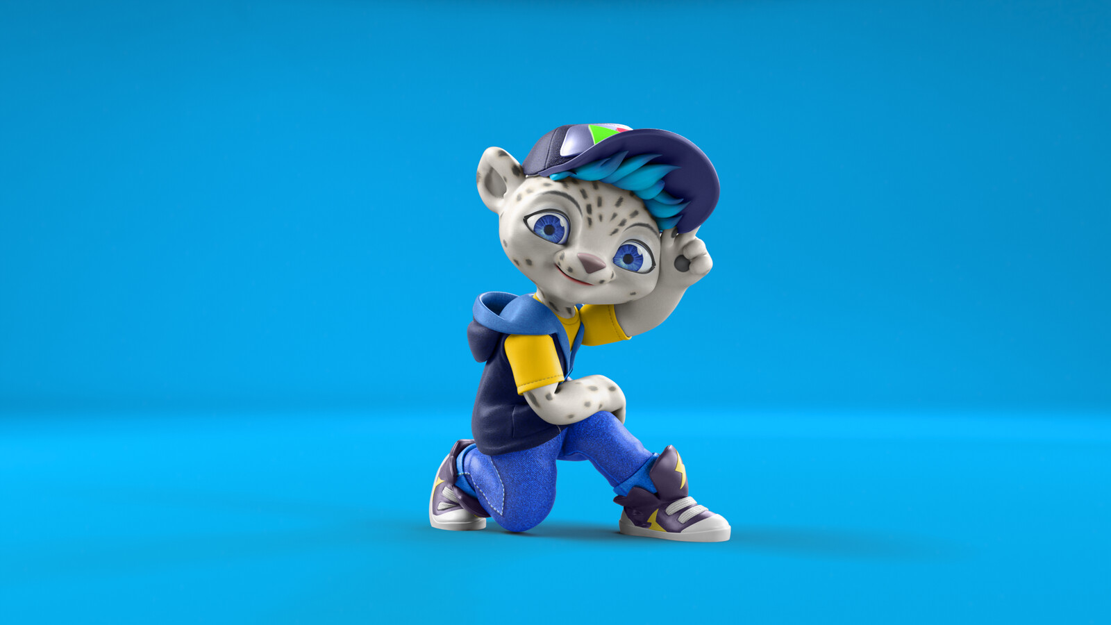 This was an advertising image to showcase the character Freeze holding his hat.