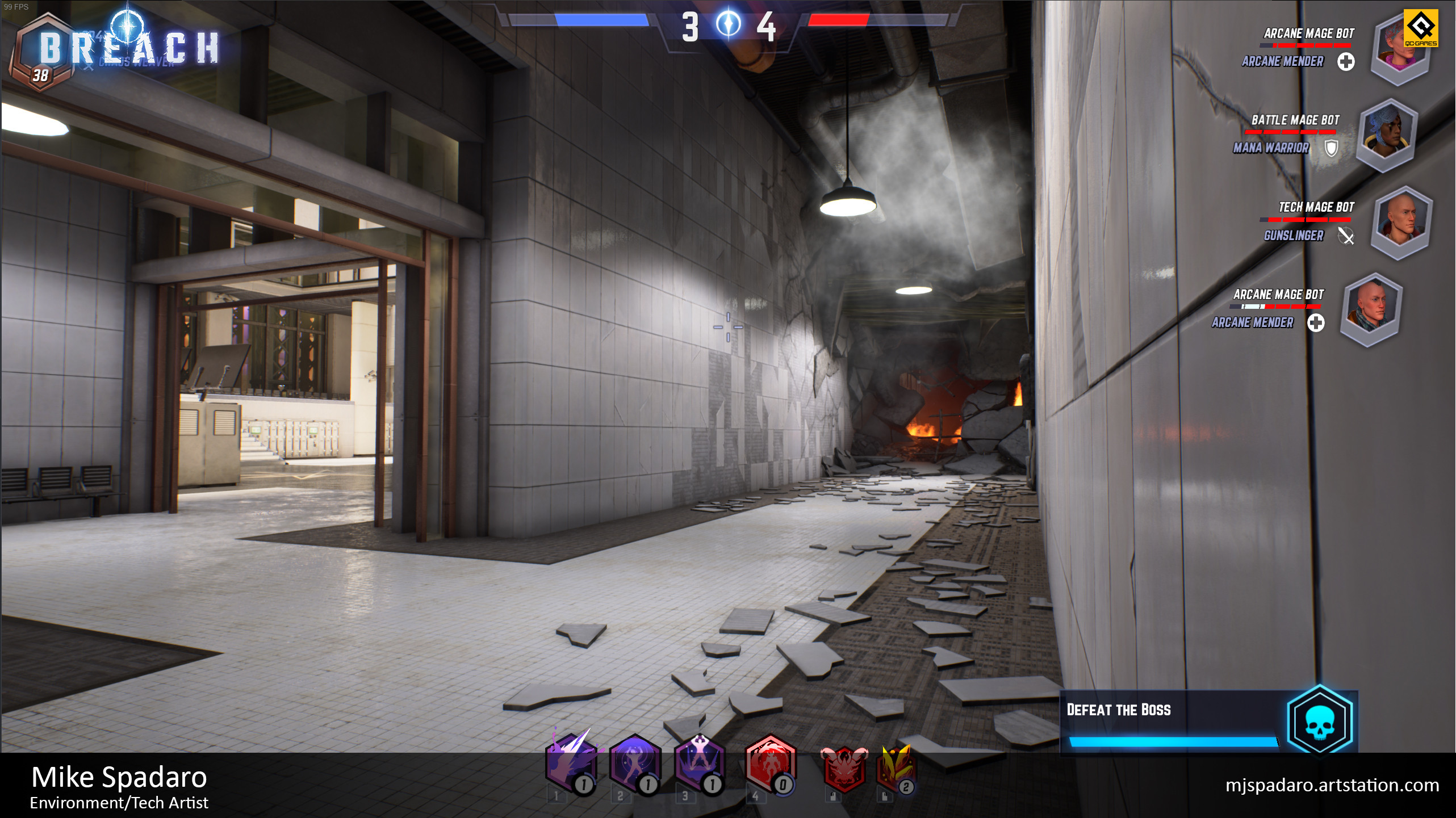 In this area I was responsible for the destruction, materials, collision, and optimization.