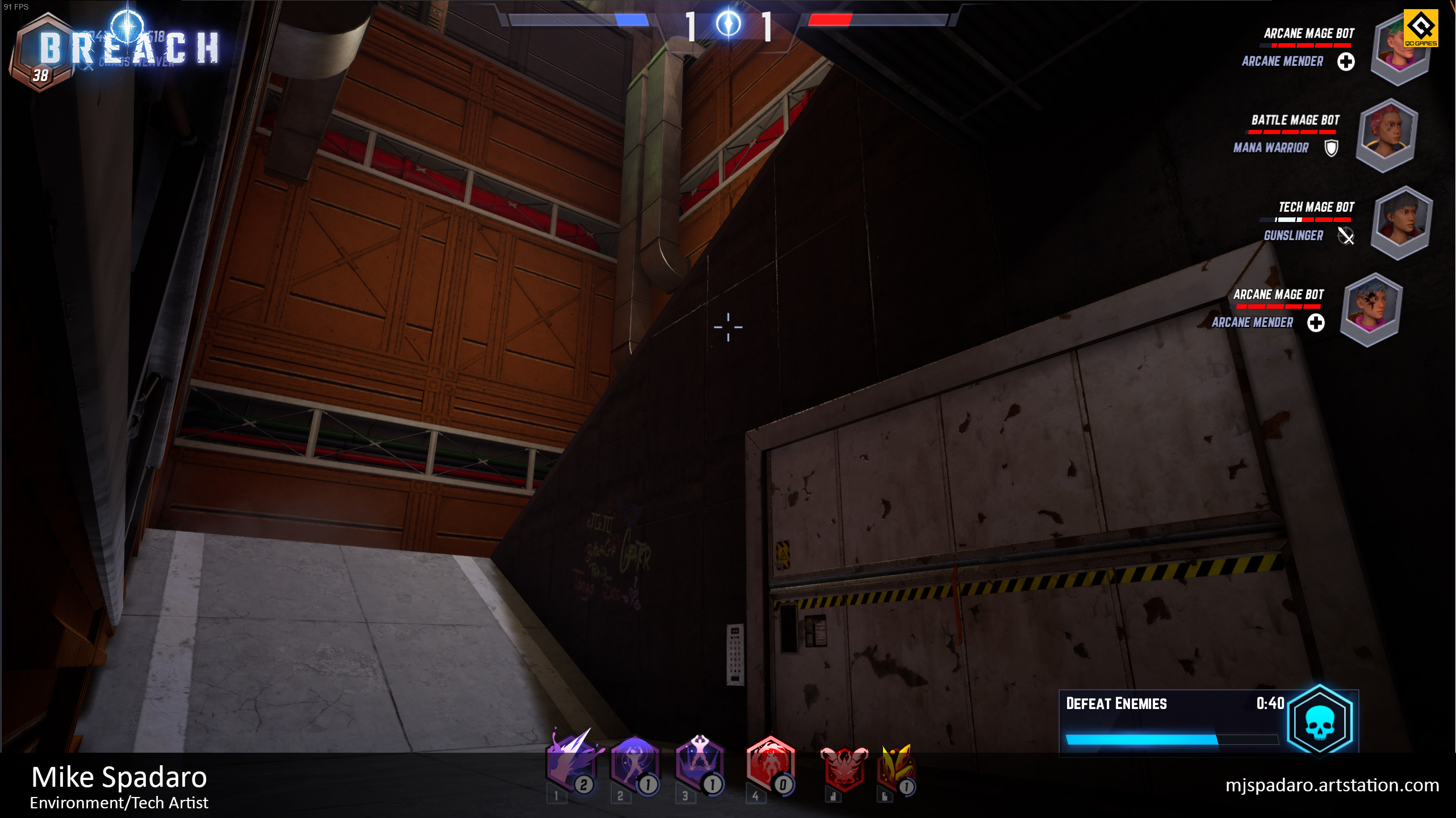 I was responsible for the majority of the layout and propping in this hallway for Tokyo, as well as the collision and optimization.