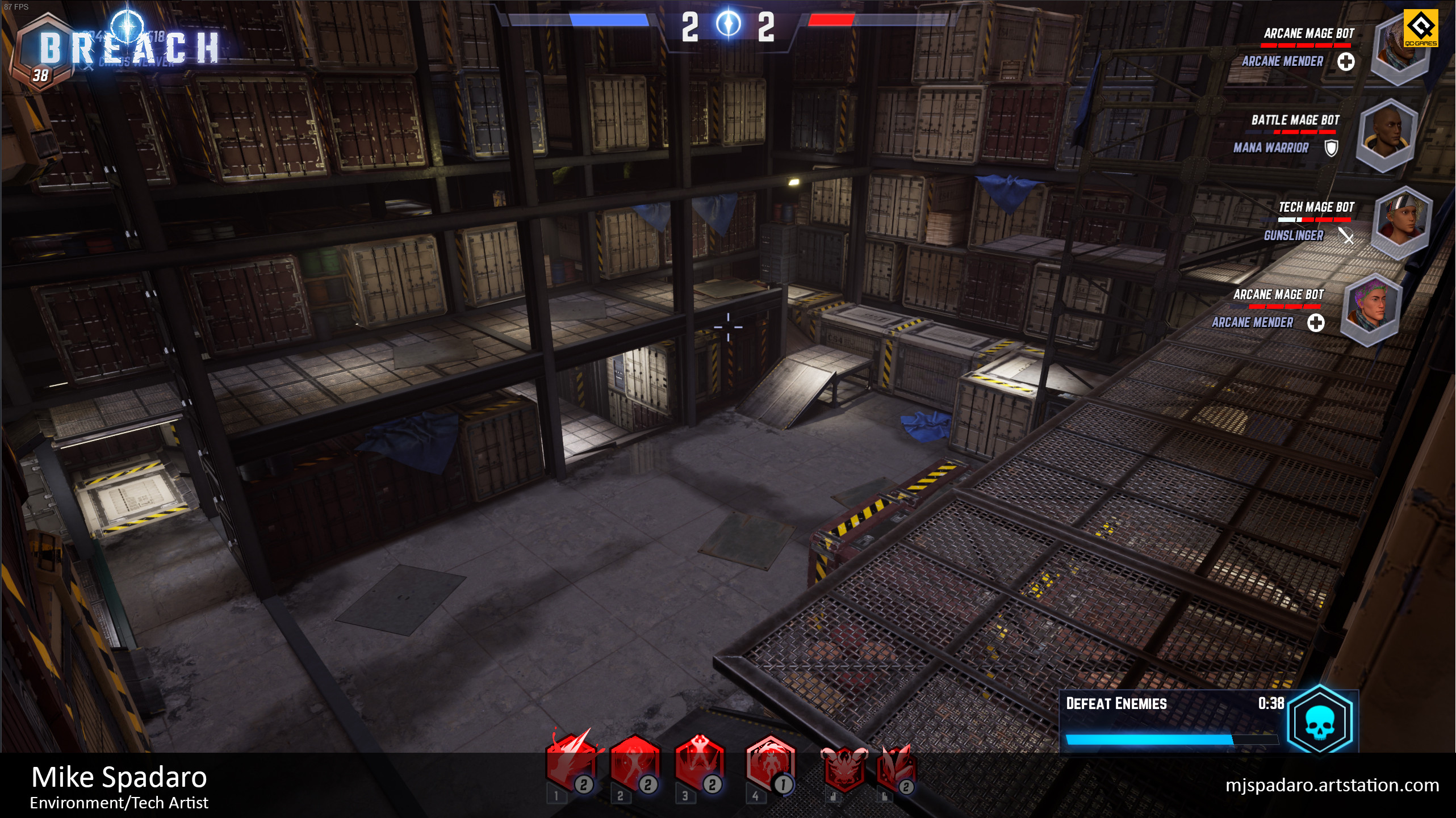 I was responsible for the majority of the layout and propping in this room for Tokyo, as well as the collision and optimization.