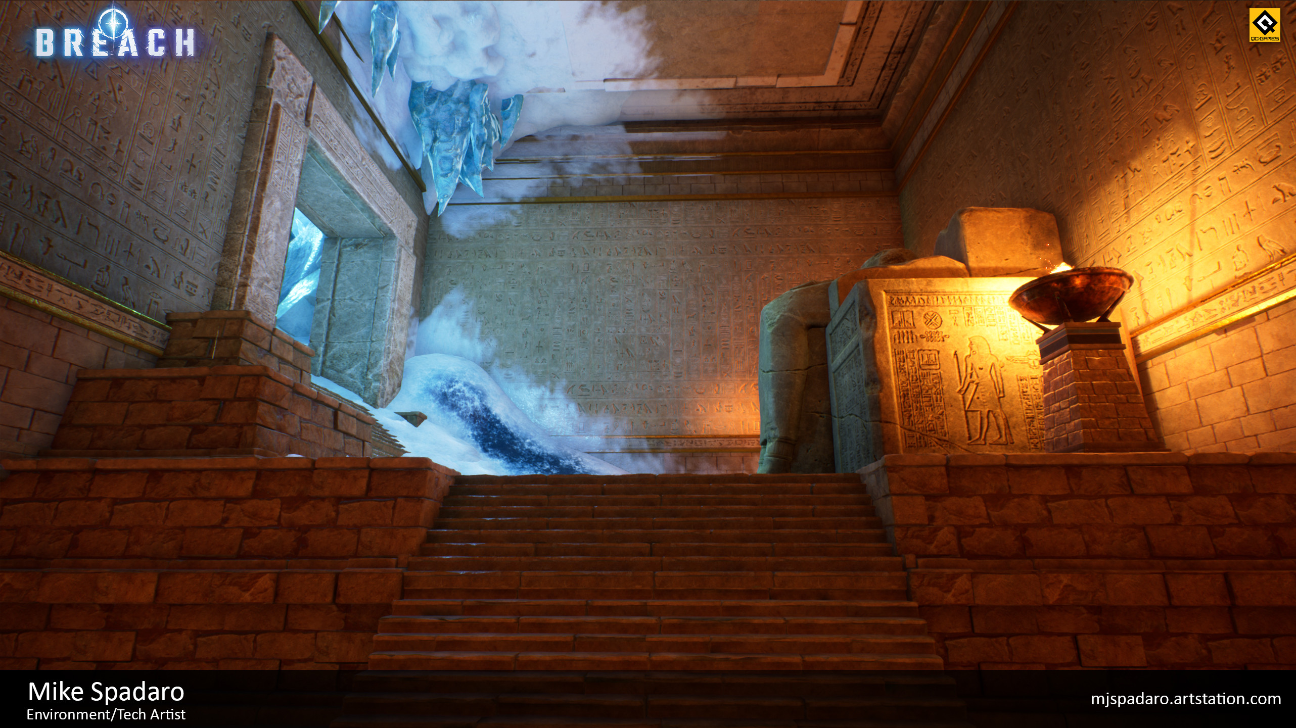 Previously the majority of this hall was ice, but performed poorly. I was responsible for re-imagining and re-building this room to bring it up to standard.