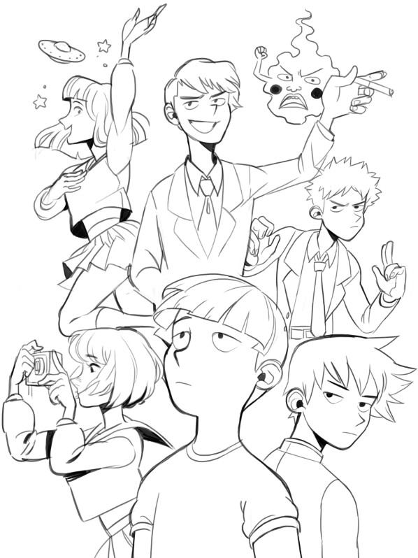 Artstation Mob Psycho 100 Karrington Friend