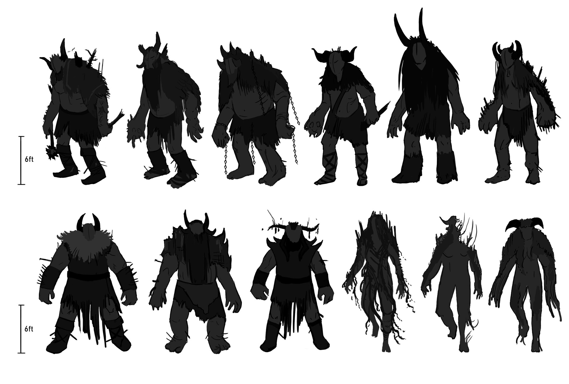 Lauren Roberts Norse Viking Giant Silhouettes