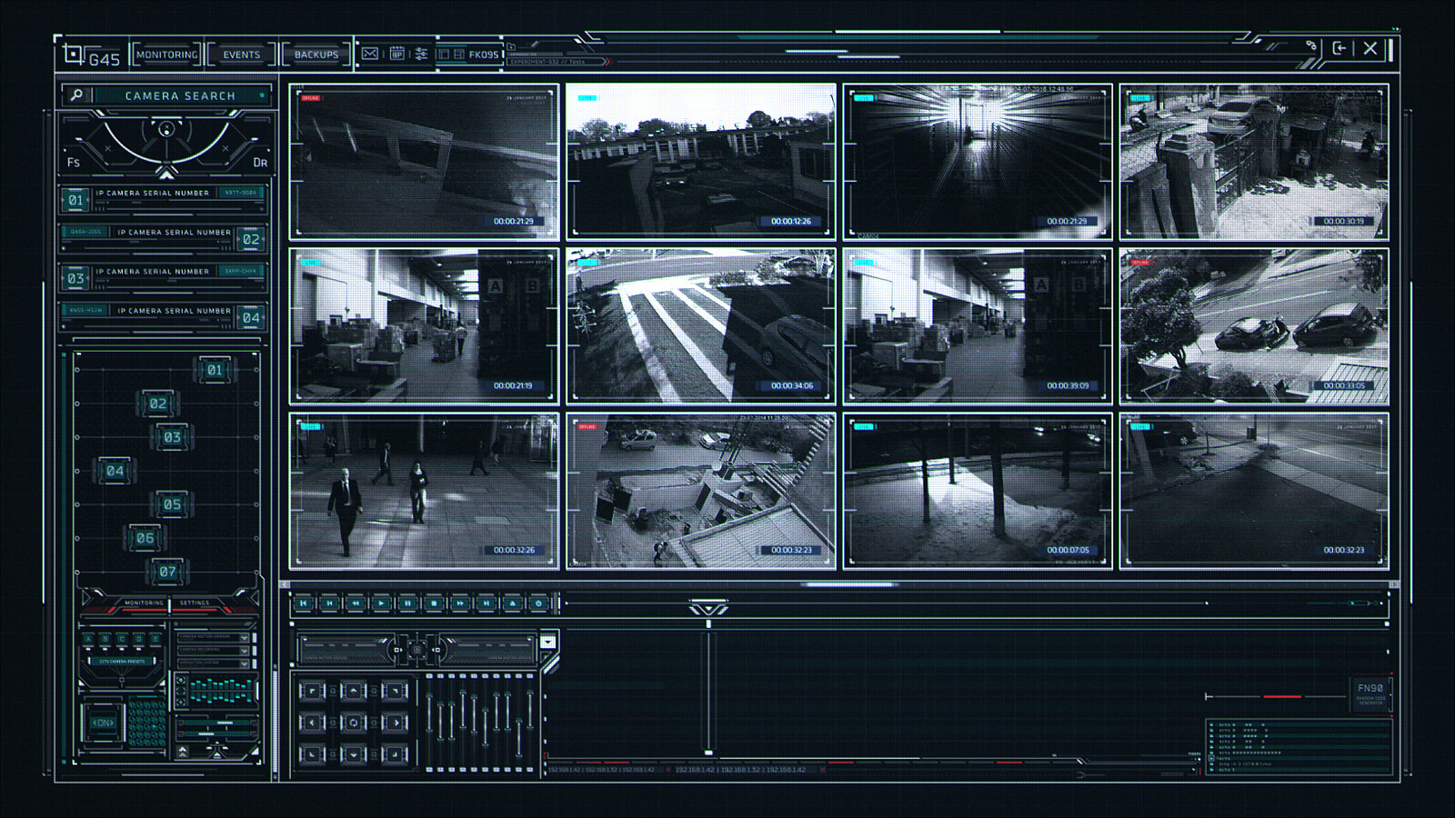 Lasha Brodzeli CCTV Surveillance UI
