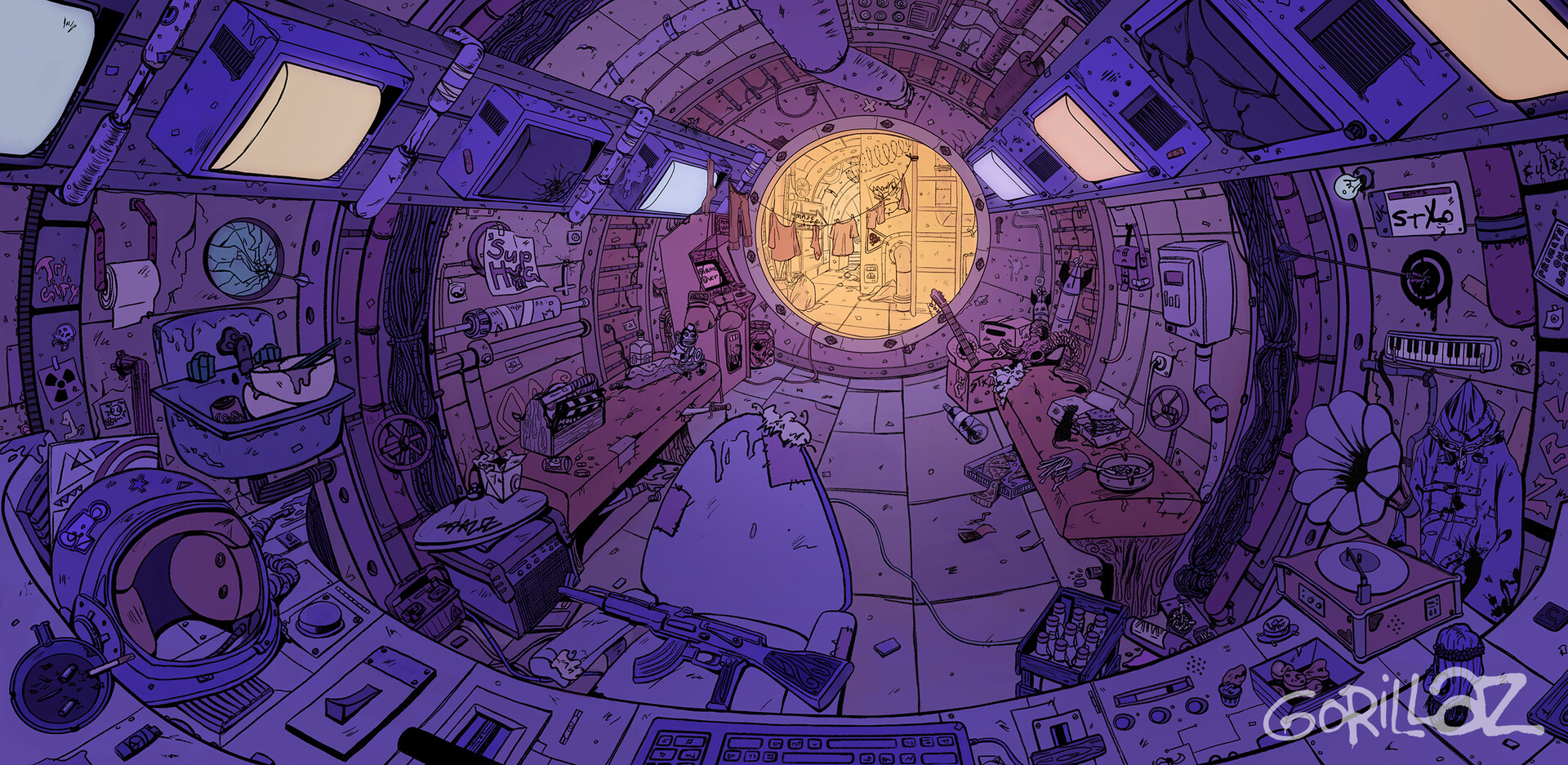 ArtStation - Inside space ship