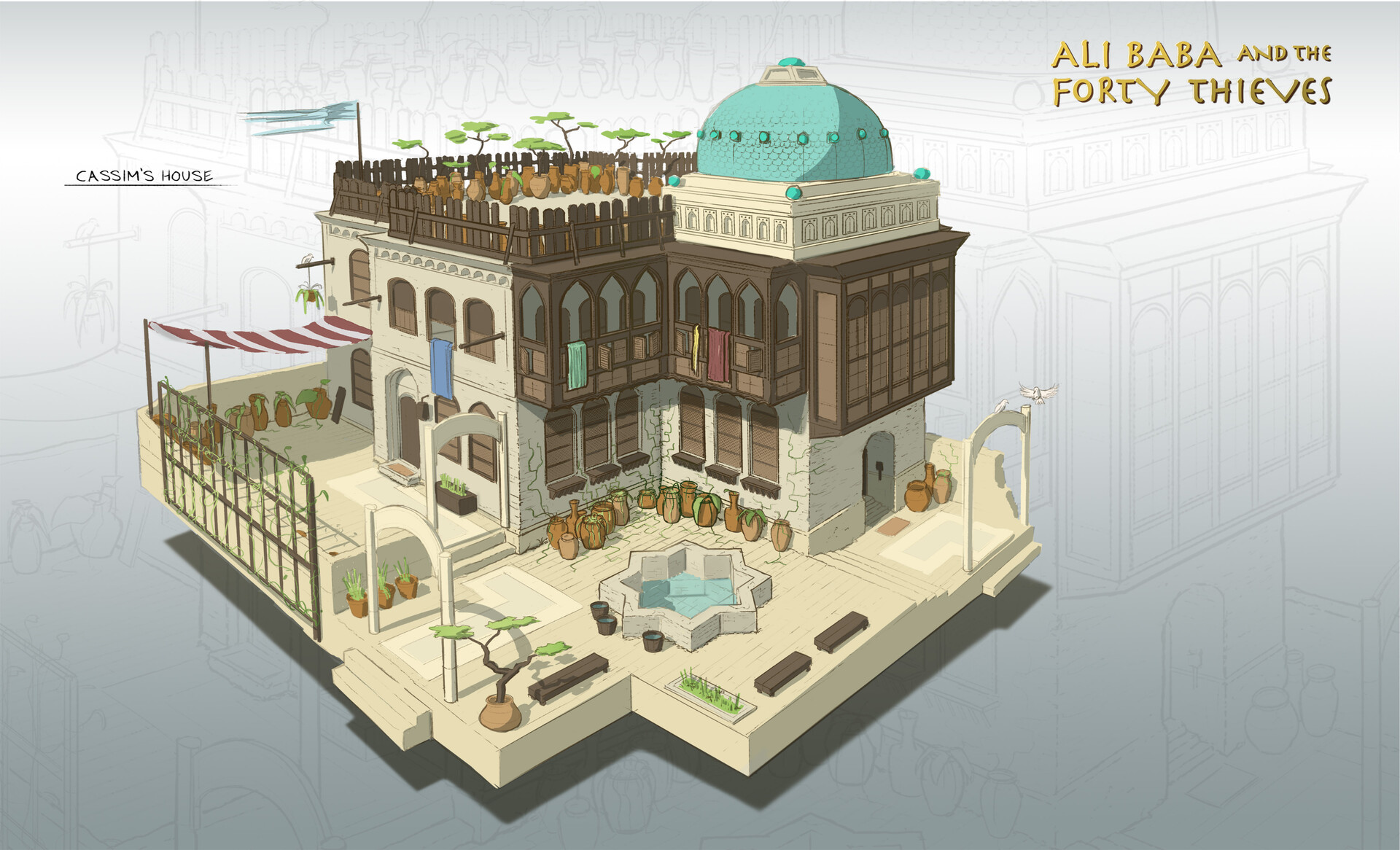 Artstation Ali Baba And The Forty Thieves Matt Moramarco