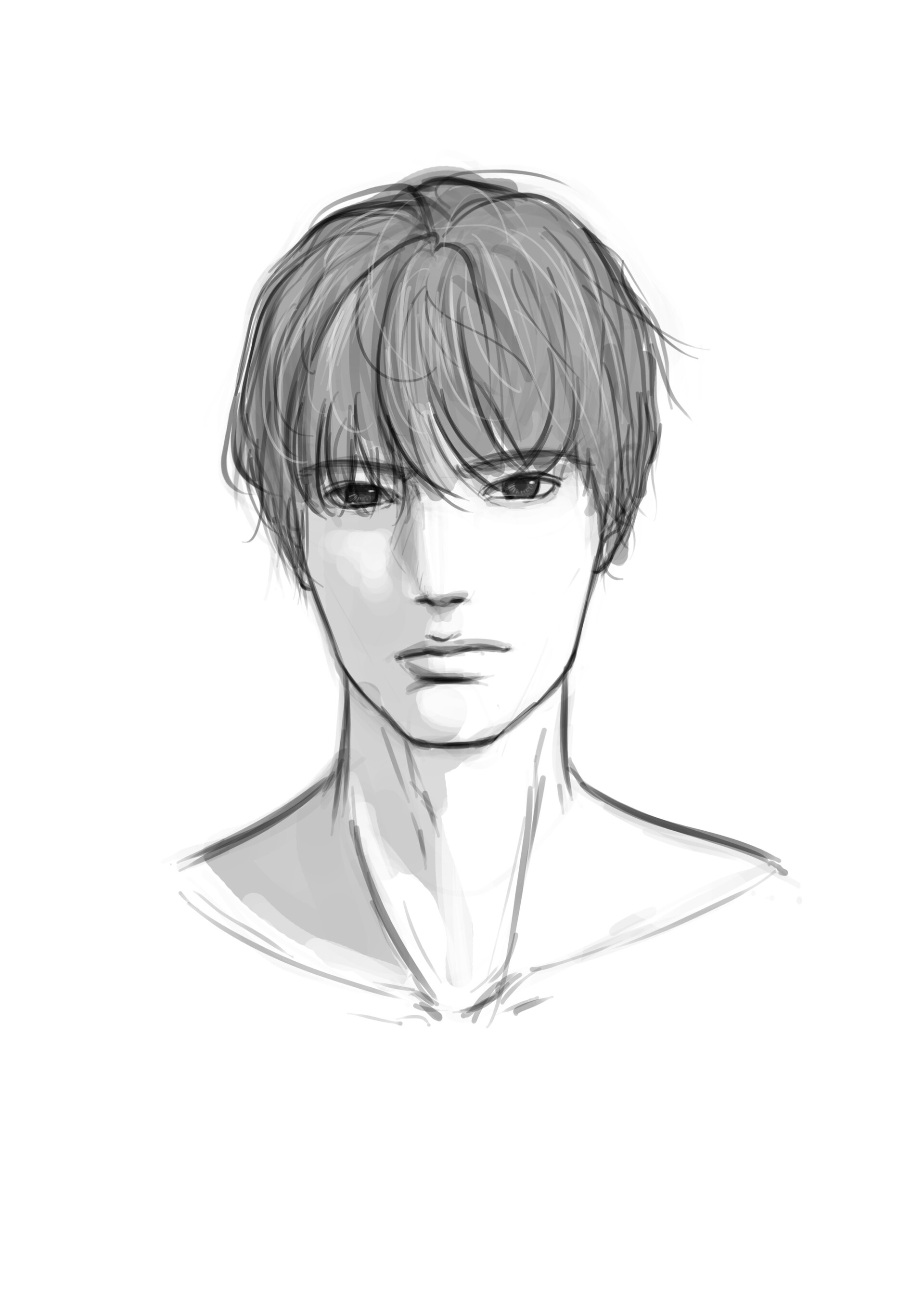 se jin jeong - 인체 얼굴 연습 드로잉, image size:1920x2716