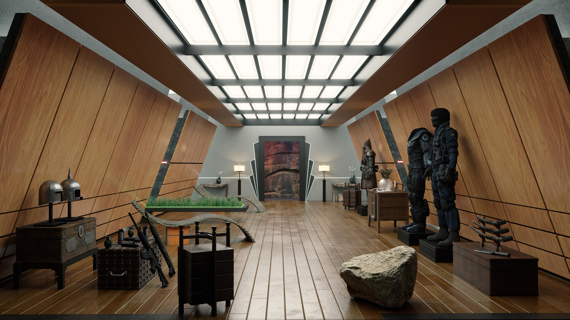 Abderazak Achtioui Warrior Room Interior