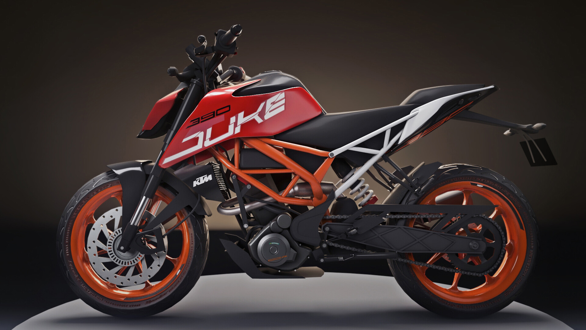 Red duke bike top