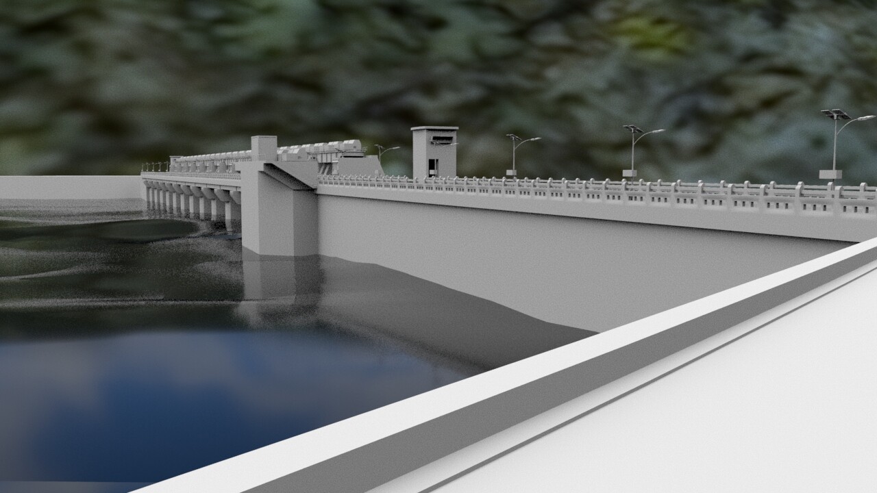 Artstation Sri Sailam Dam And Multi Project 3d Representation