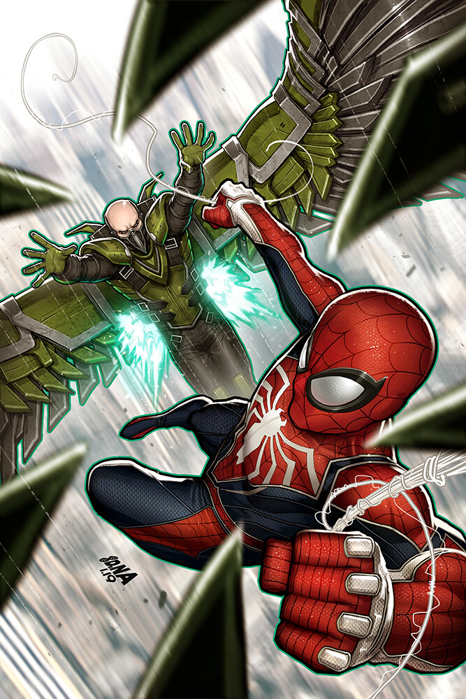 David Nakayama - Spider-Man PS4 vs. Vulture