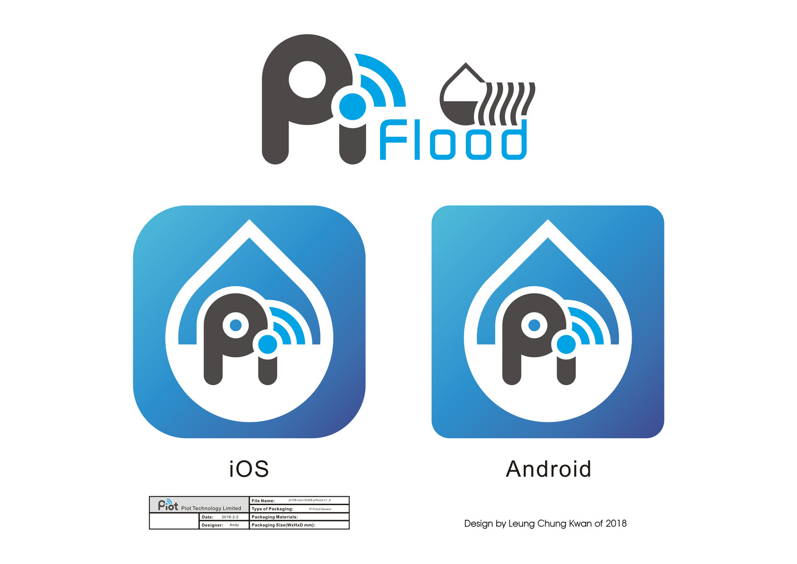 💎 App Icon | Design by Leung Chung Kwan on 2018 💎
App Name︰Piflood | Client︰Piot  Technology Limited