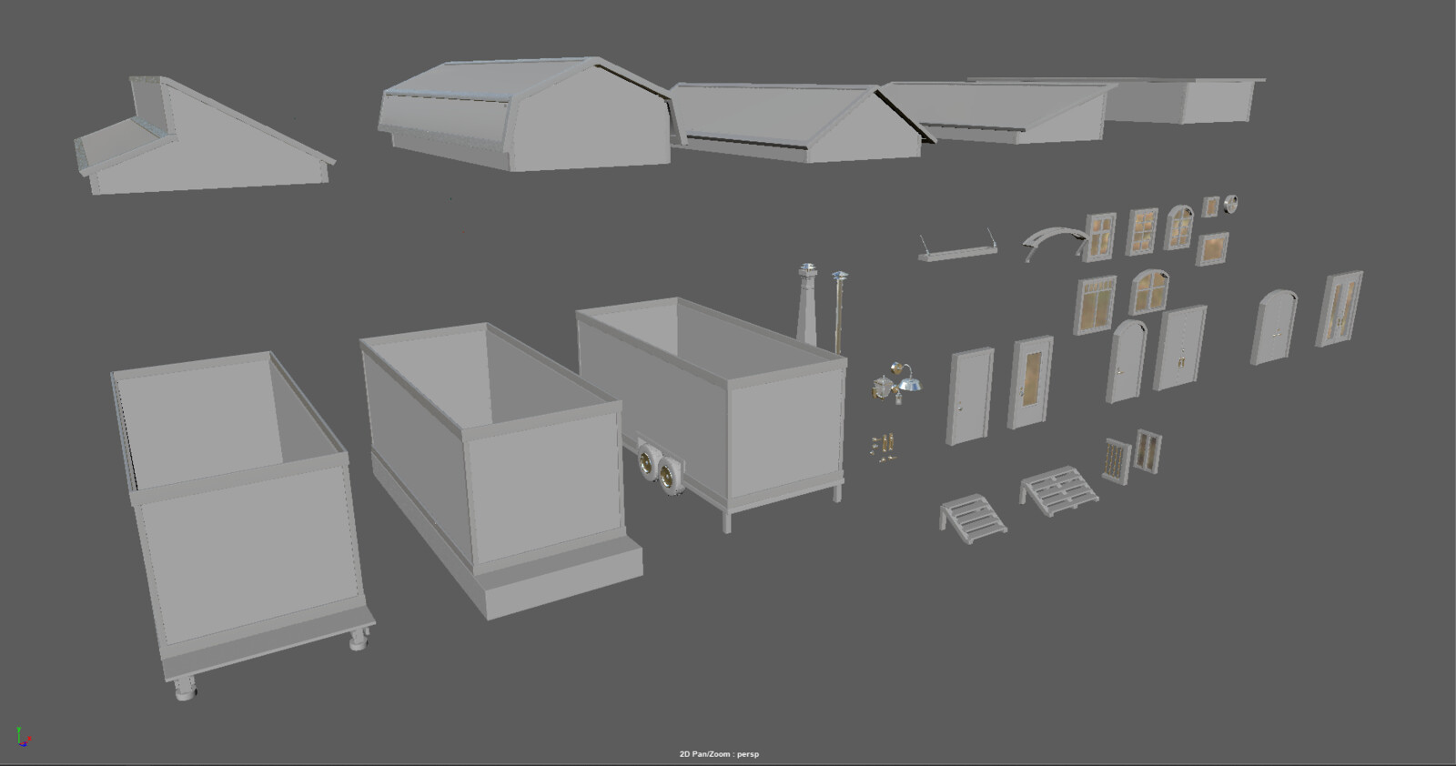 All modular pieces