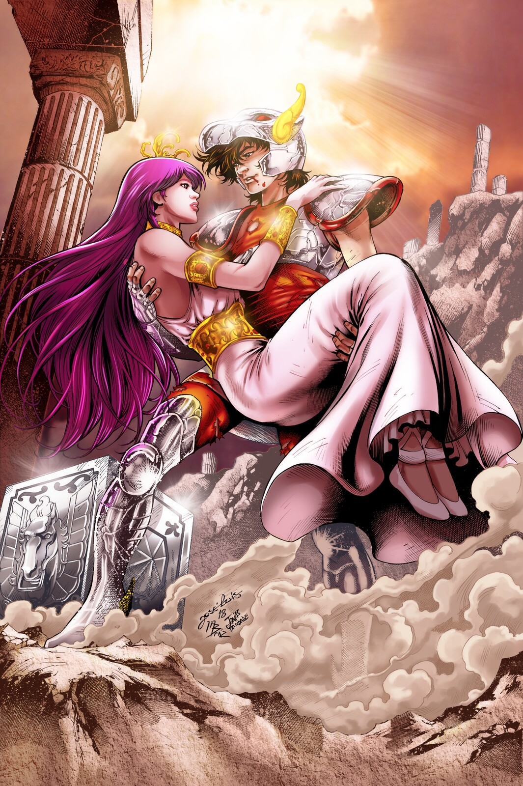 Artstation Saint Seiya Saori Seiya Michael Braz